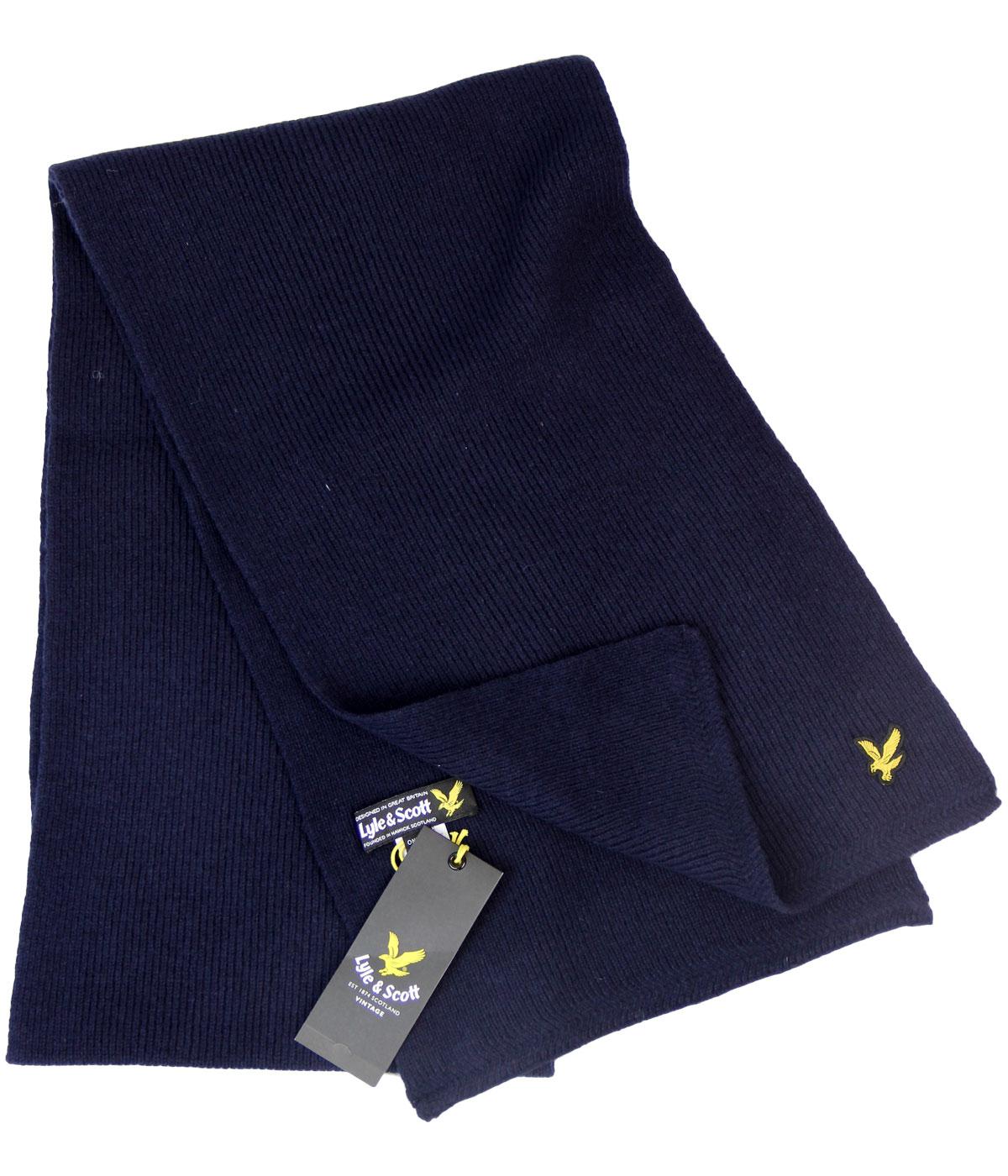 Racked Rib LYLE AND SCOTT Retro Indie Knit Scarf 