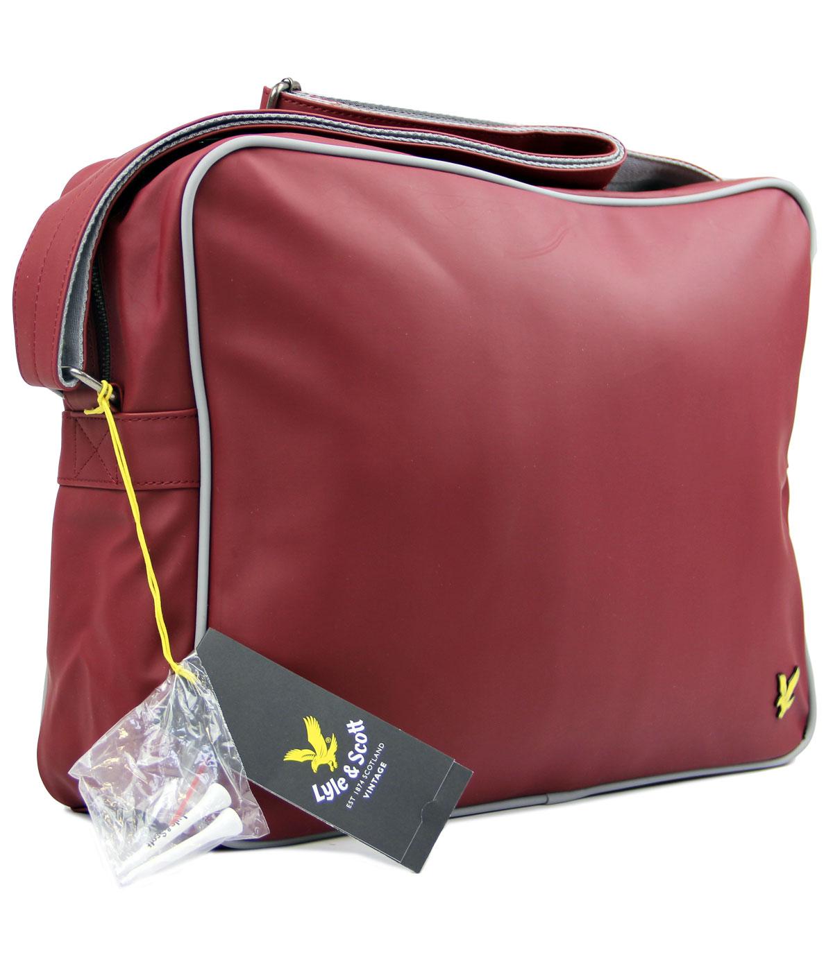 LYLE & SCOTT Retro Mod Golf Shoulder Bag CLARET