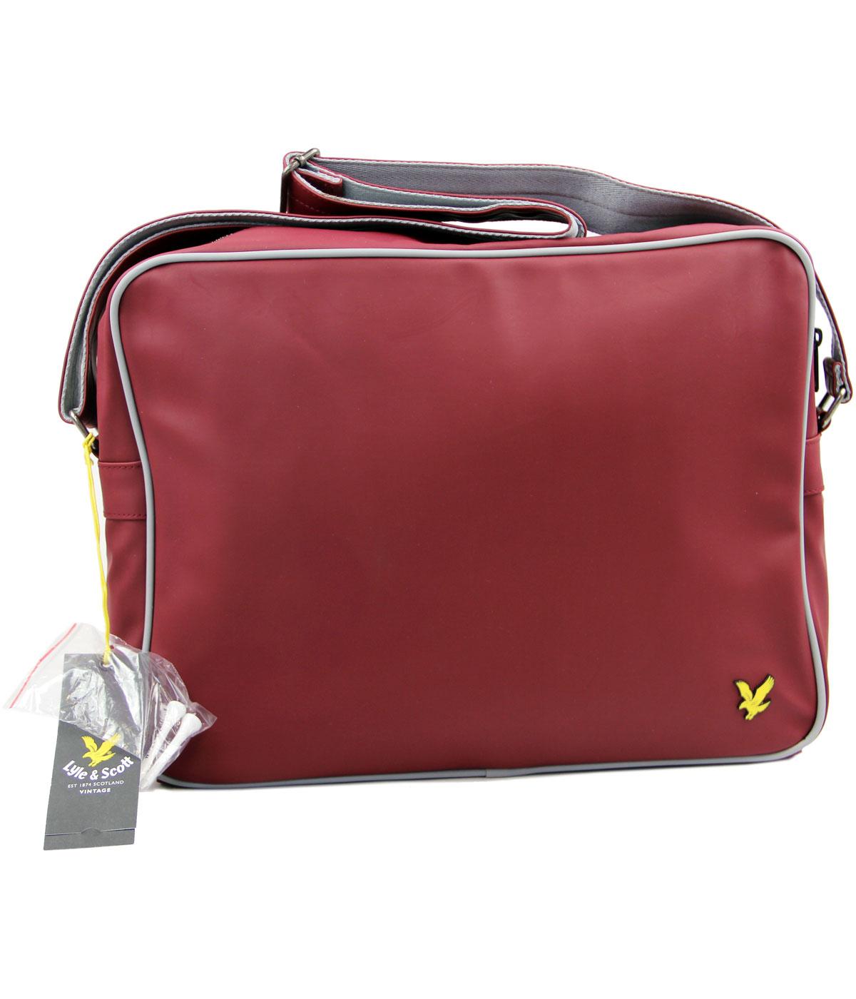 LYLE SCOTT Retro Mod Golf Shoulder Bag CLARET