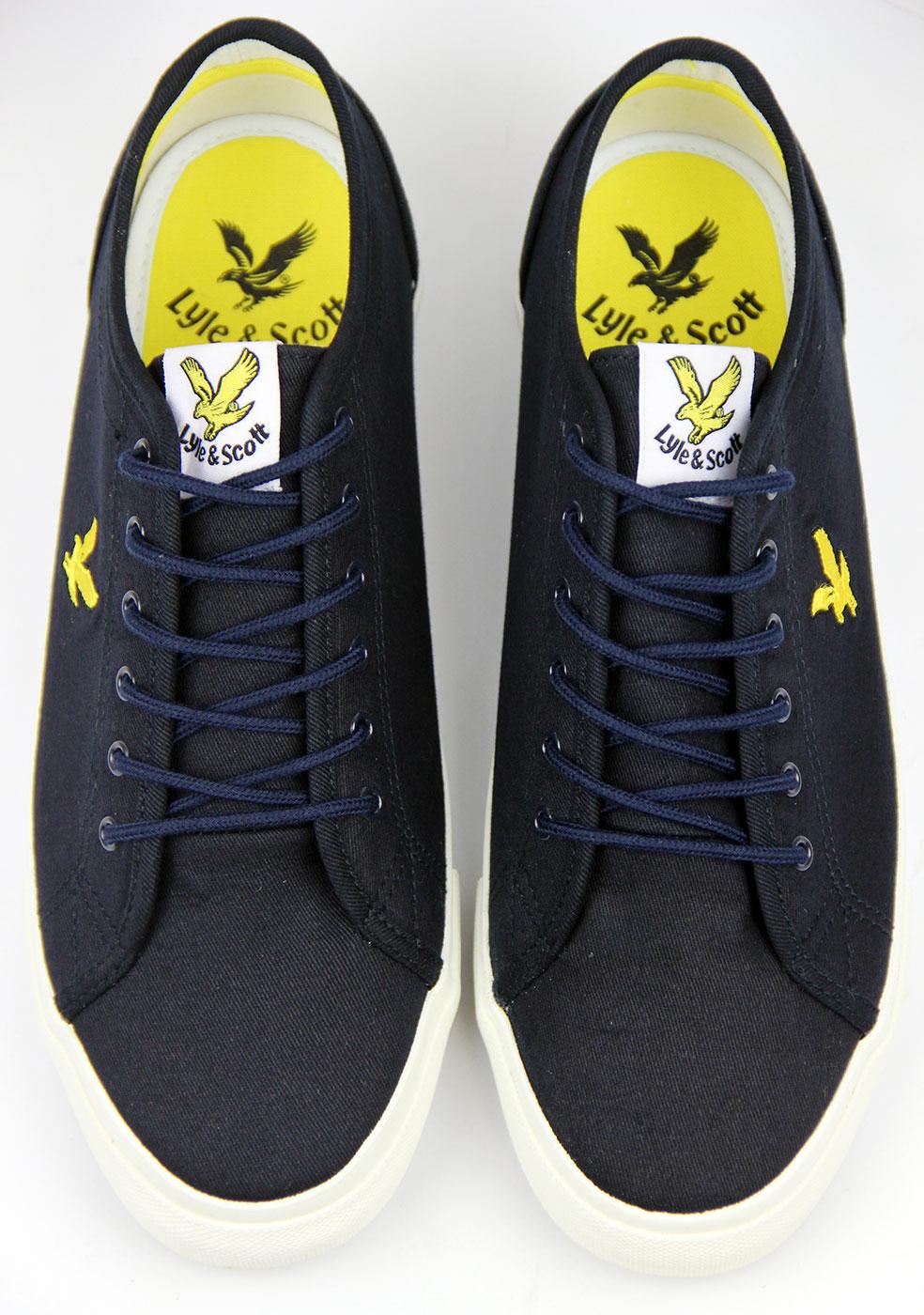 lyle and scott canvas trainers