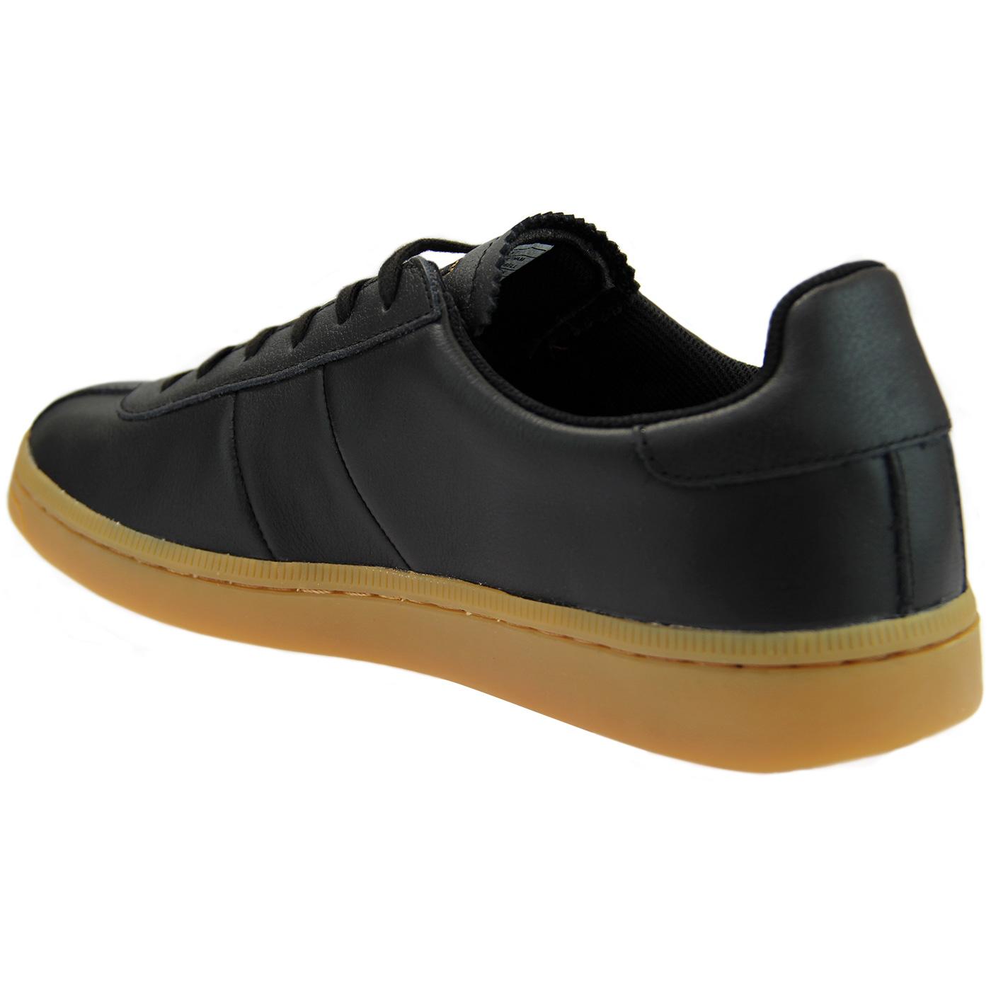 LYLE SCOTT Campbell Men s Black Leather Trainers