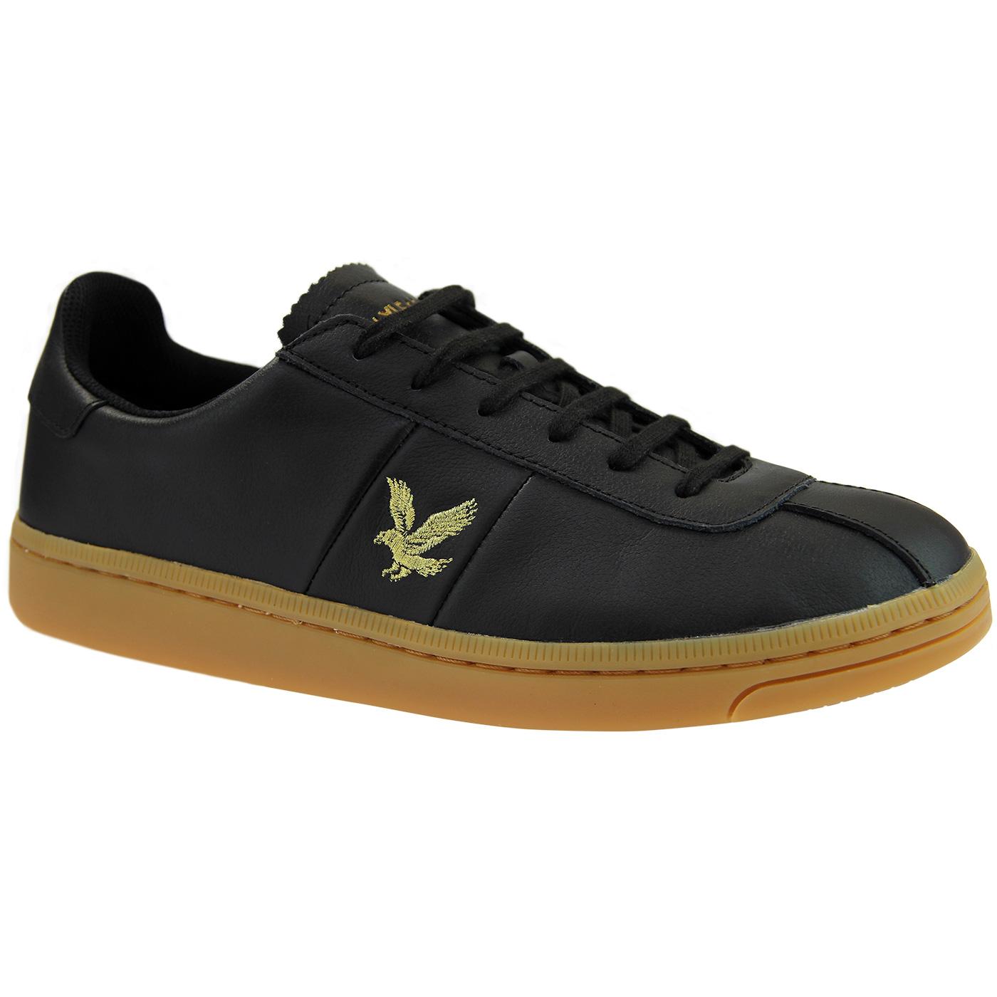 SCOTT Campbell Men's Black Leather Trainers