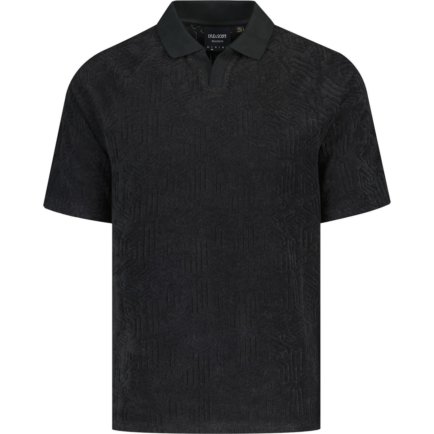 Lyle & Scott Emblem Towelling Trophy Neck Polo JB