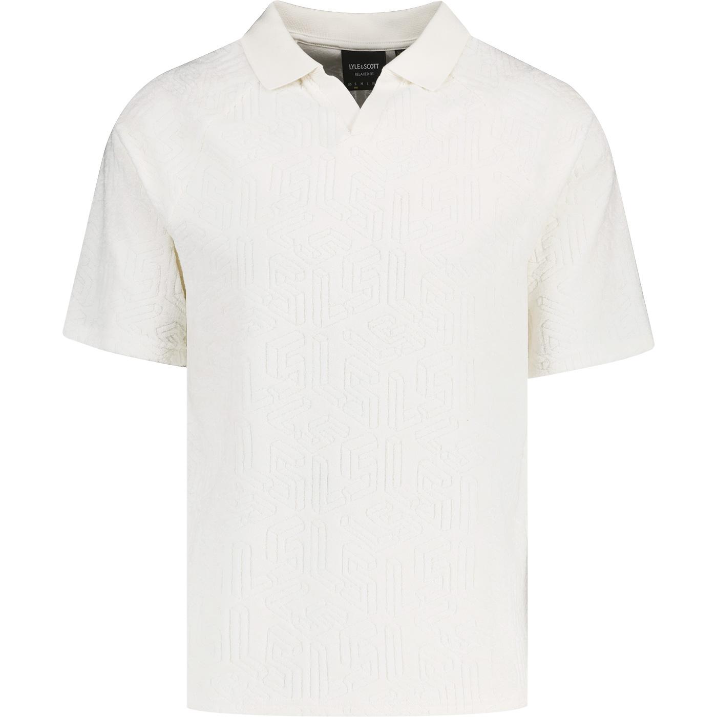 Lyle & Scott Emblem Towelling Trophy Neck Polo C