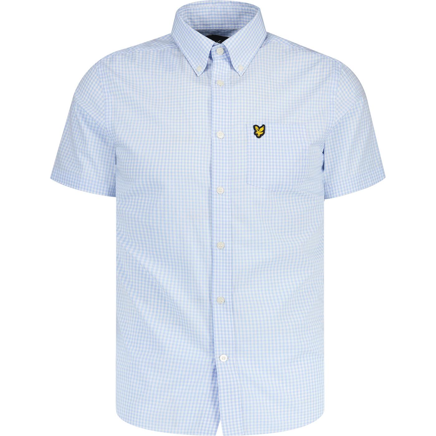Lyle & Scott Retro Button Down SS Gingham Shirt LB