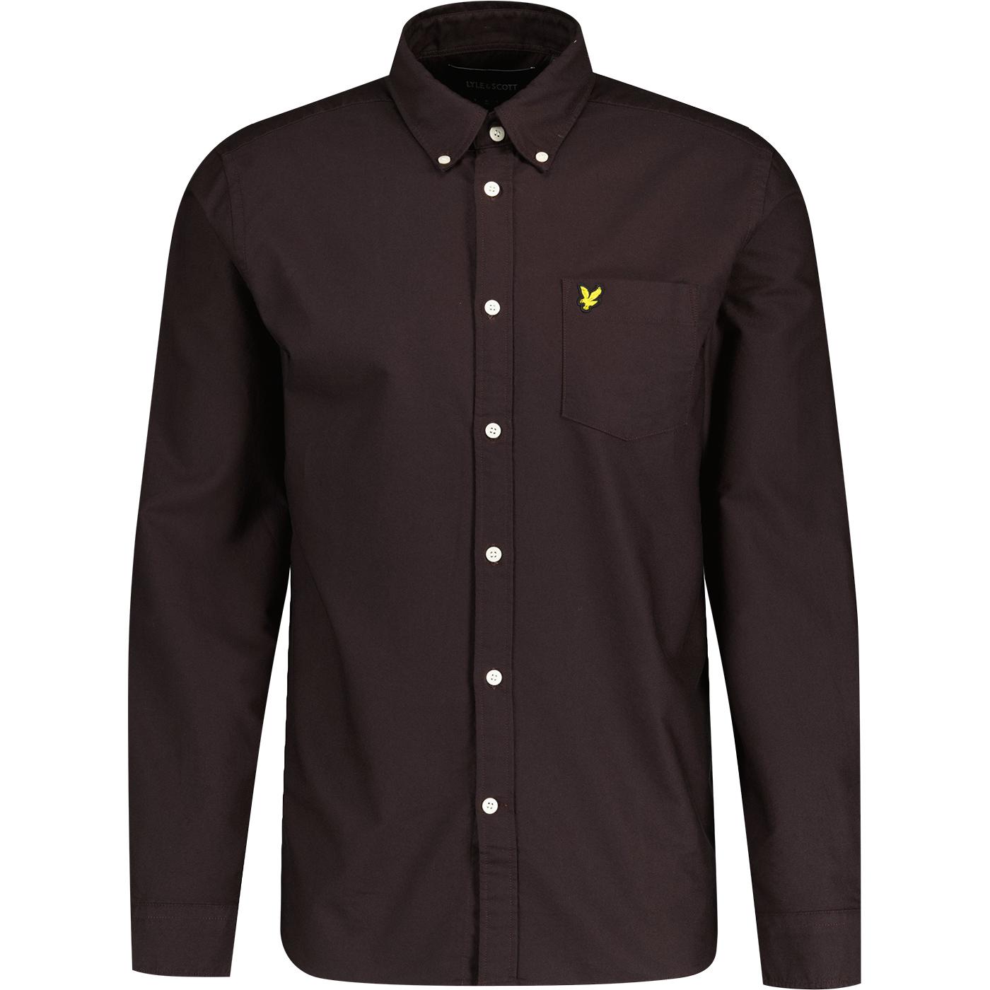 Lyle & Scott Button Down Plain L/S Oxford Shirt S