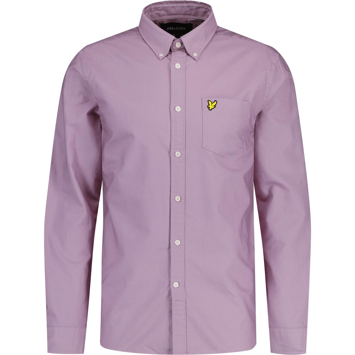 Lyle & Scott Button Down Plain L/S Oxford Shirt MT