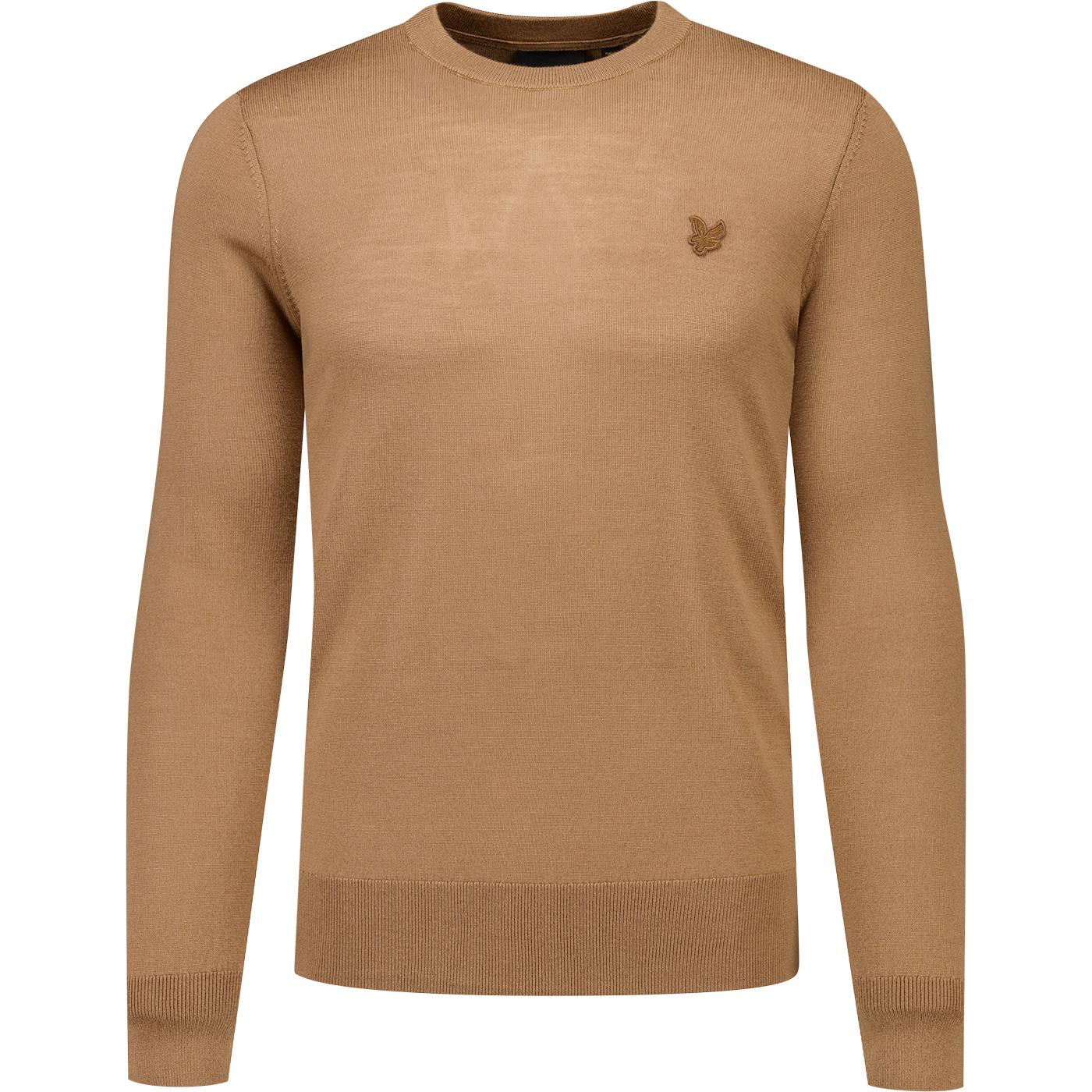 Lyle & Scott Tonal Eagle Merino Crew Neck Jumper N