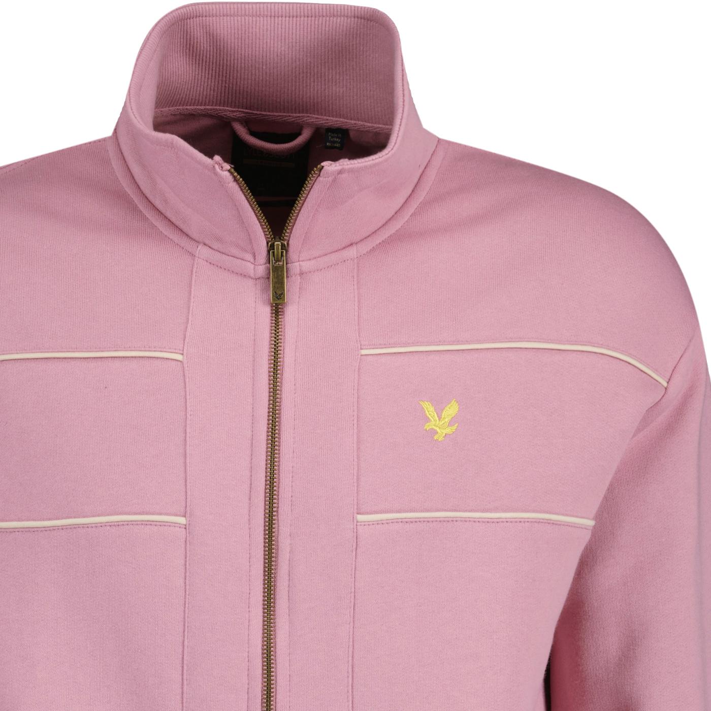 LYLE & SCOTT Archive Retro 90s Track Top Jacket in Pink