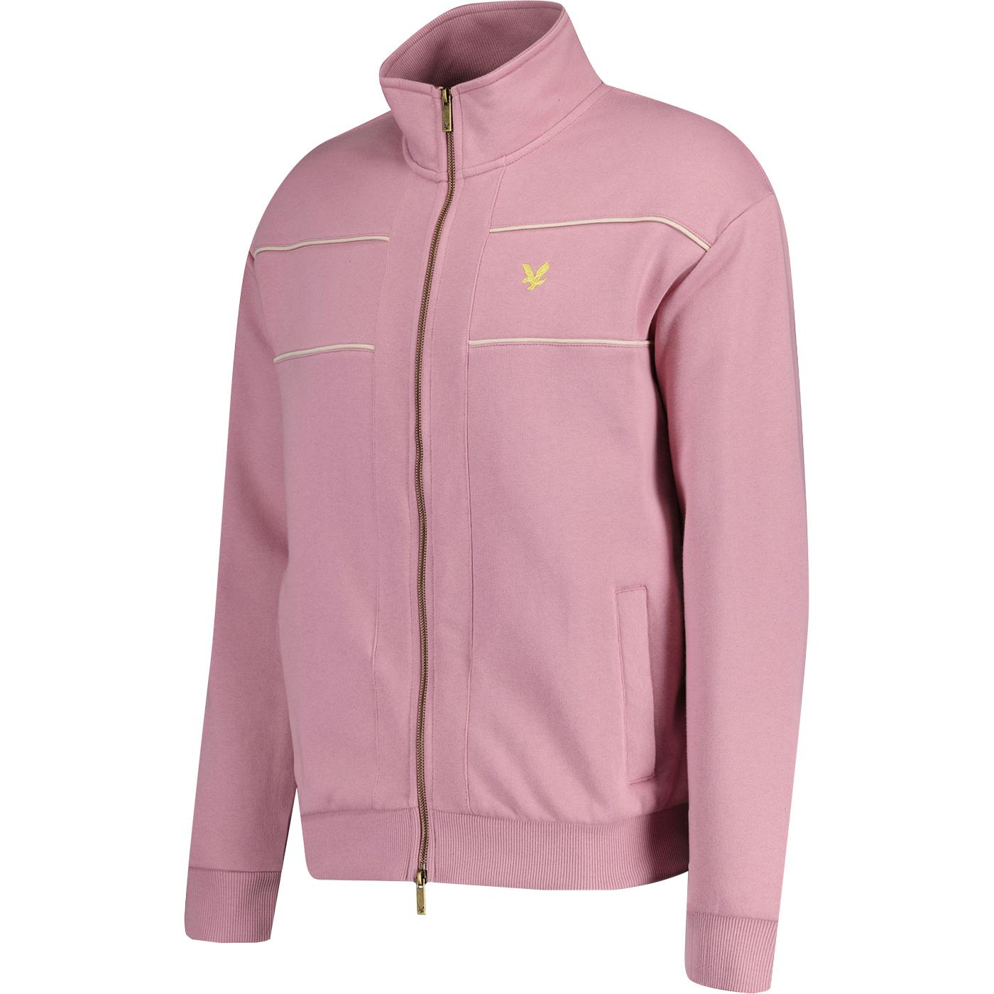 LYLE & SCOTT Archive Retro 90s Track Top Jacket in Pink