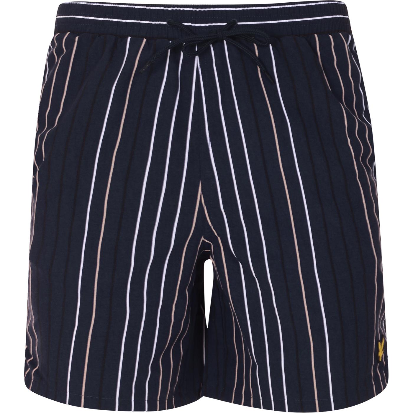 LYLE & SCOTT Retro Stripe Swim Shorts (Navy)