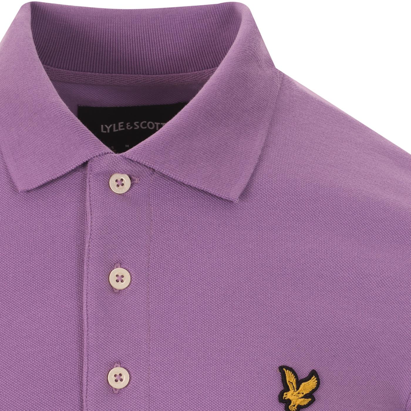 lyle and scott purple polo