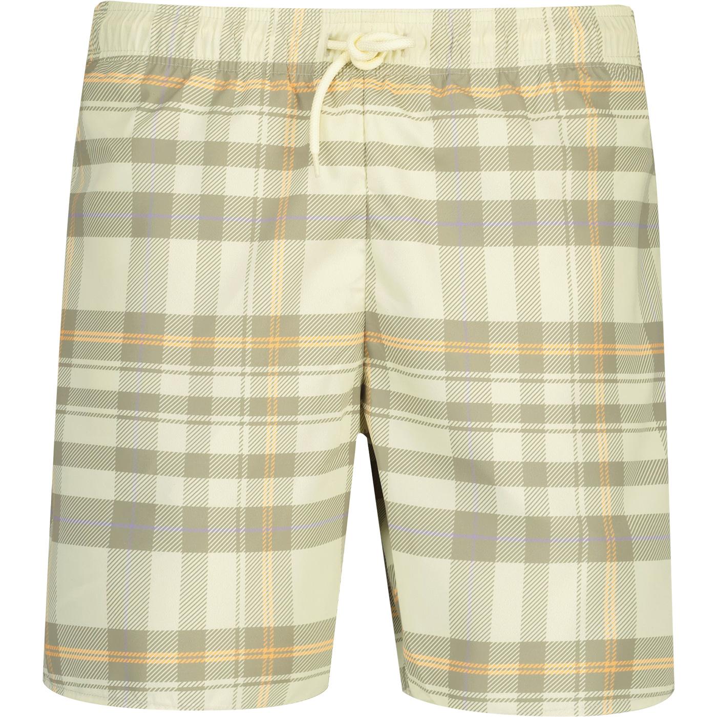Lyle & Scott Retro Luna Tartan Resort Swim Shorts 