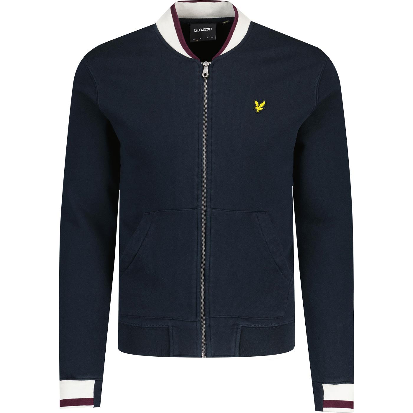 Lyle & Scott Half Tipped Jersey Bomber Jacket (DN)