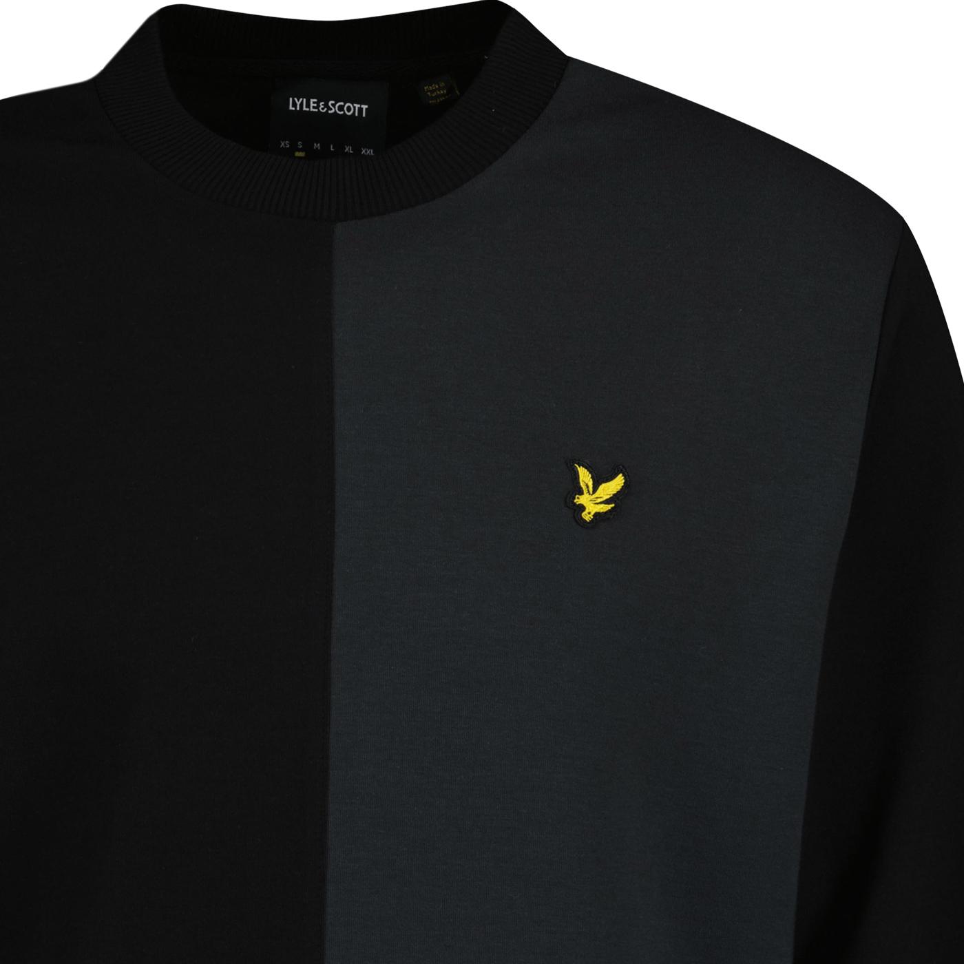 Lyle and Scott Mens Tonal Eagle T Shirt Jet Black