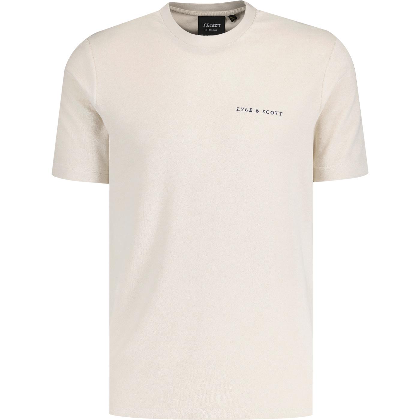 Lyle & Scott Towelling Embroidered Logo Tee (Cove)