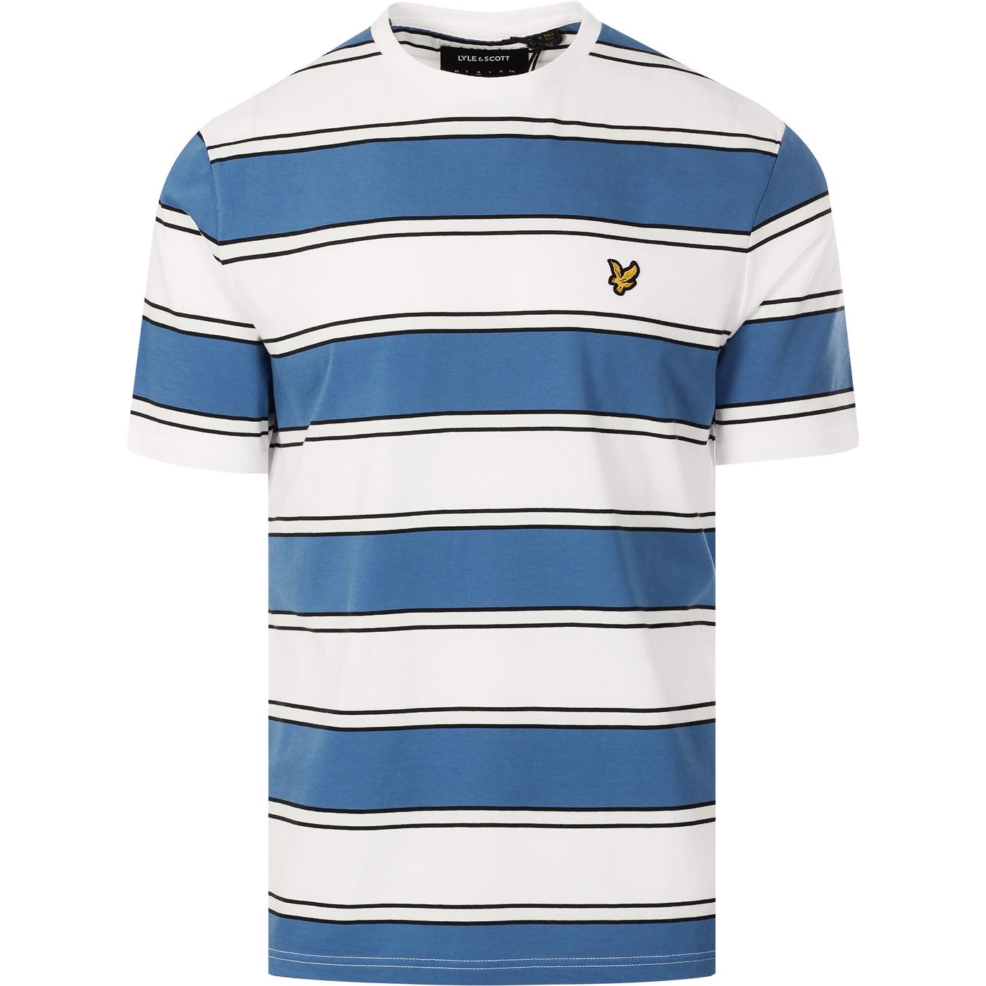 LYLE & SCOTT Retro 70s Broad Stripe T-shirt (Blue)