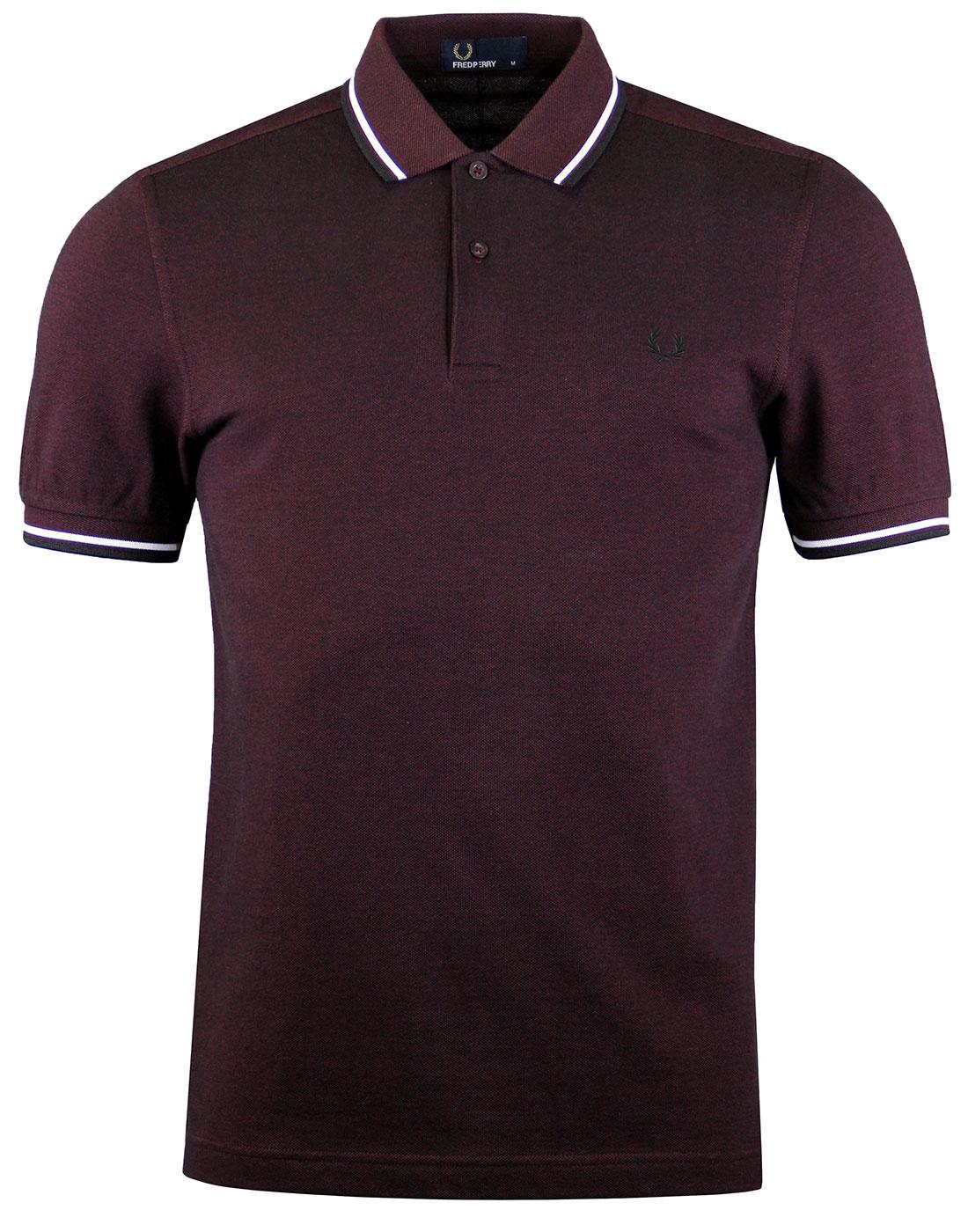 FRED PERRY M3600 Mod Twin Tipped Polo Shirt M/B