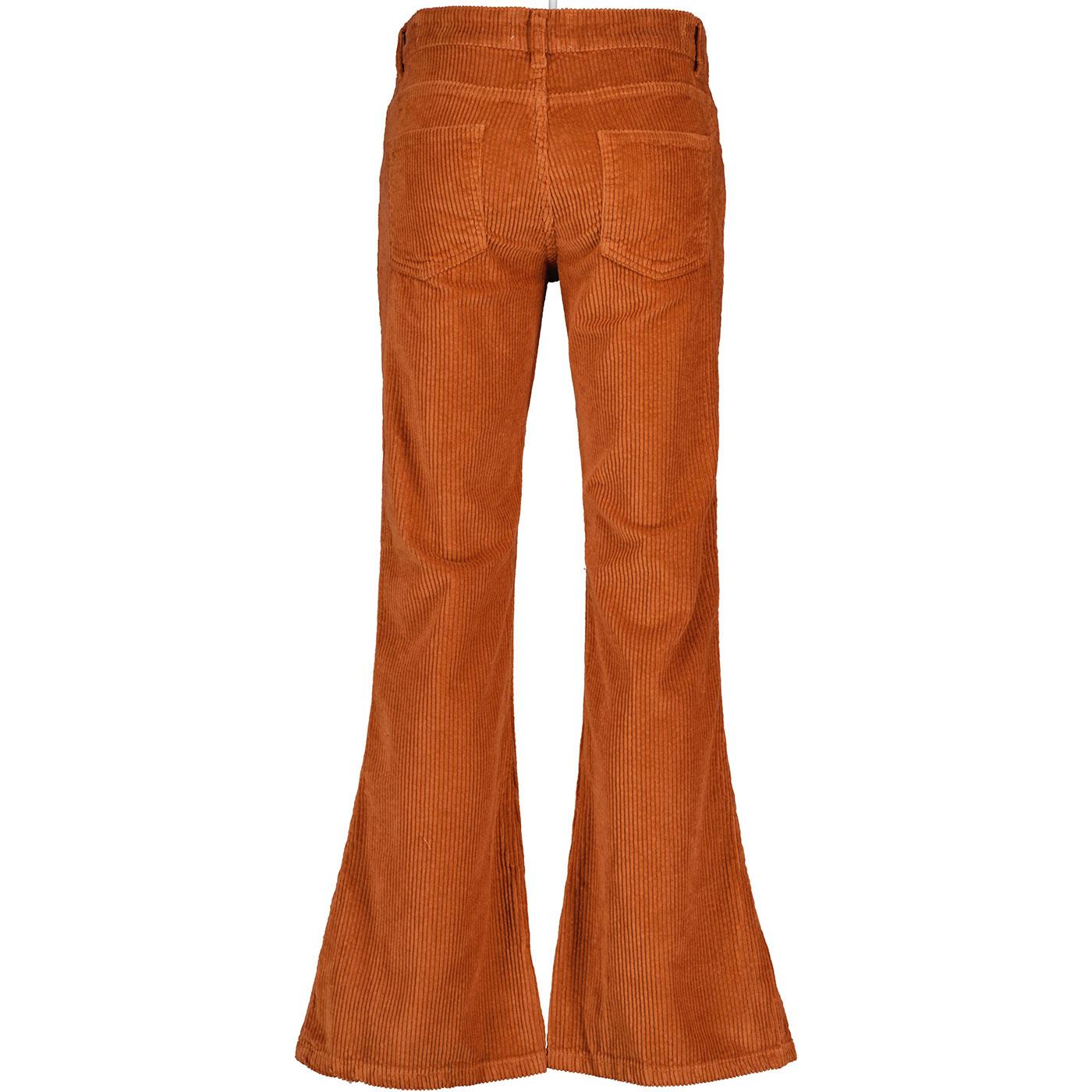 Rogue Madcap England Retro 1970s Jumbo Cord Flares in Gingerbread