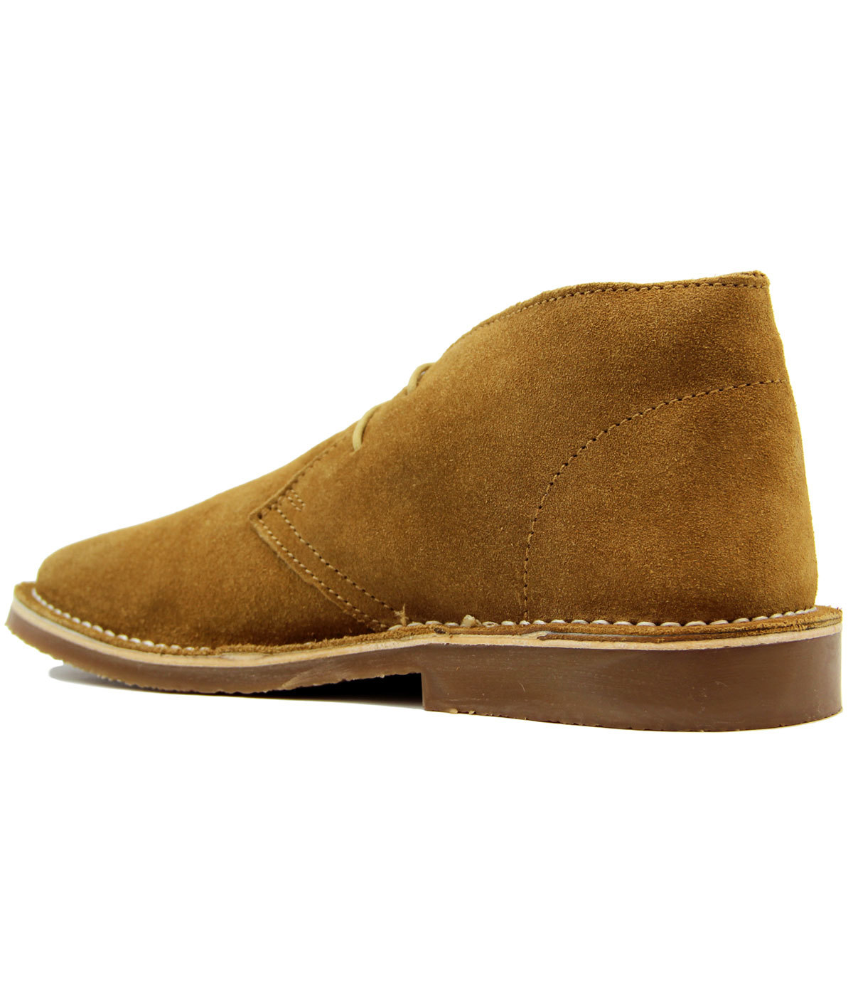 MADCAP ENGLAND Daltrey Retro 1960s Mod Suede Desert Boots Camel