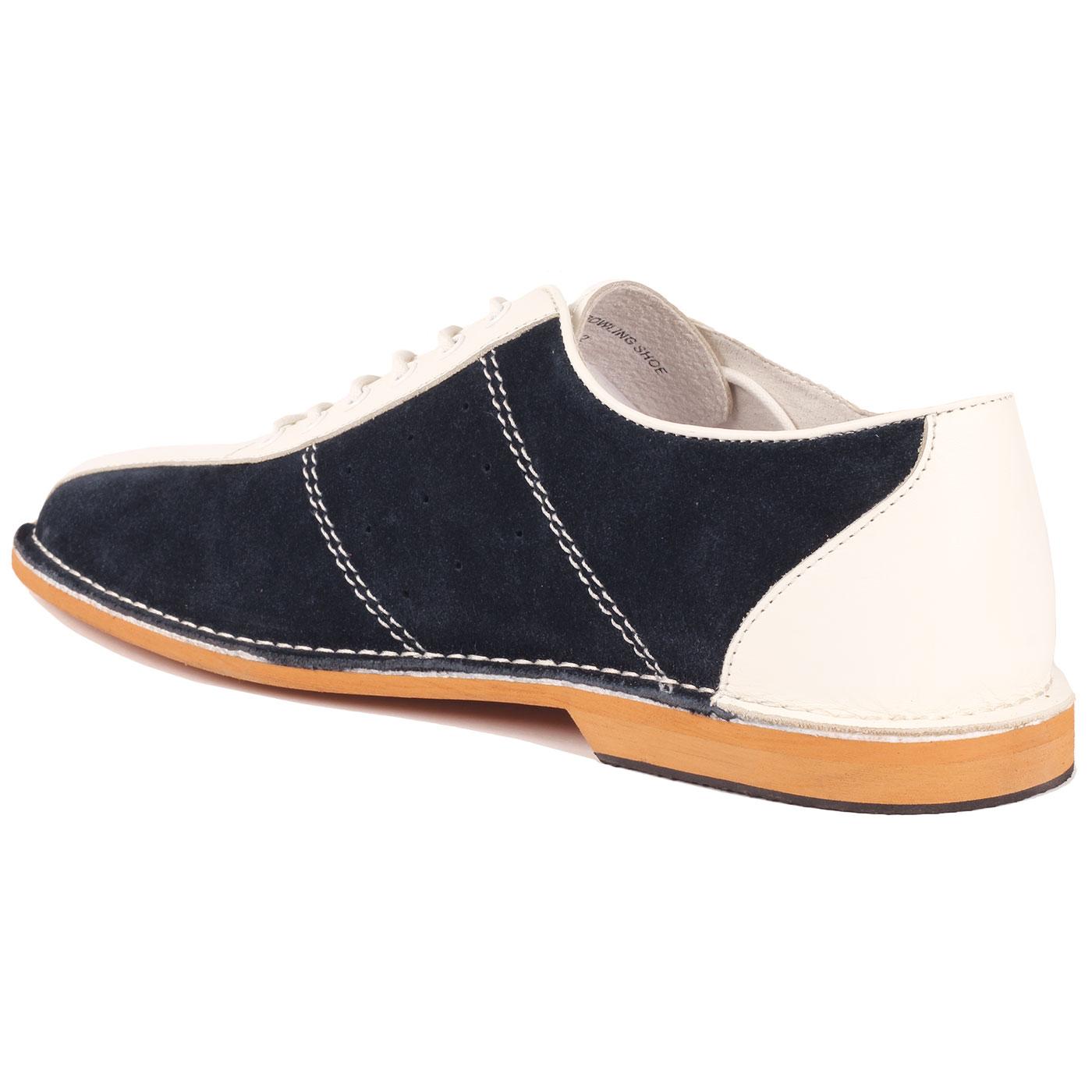 MADCAP ENGLAND All Up Bowling Shoes in Wine/White/Navy