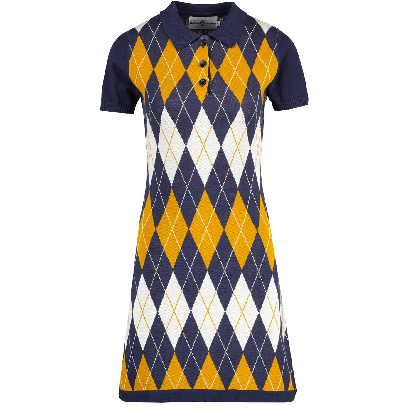 Ronnie Madcap England Argyle Knit Polo Dress (NB)