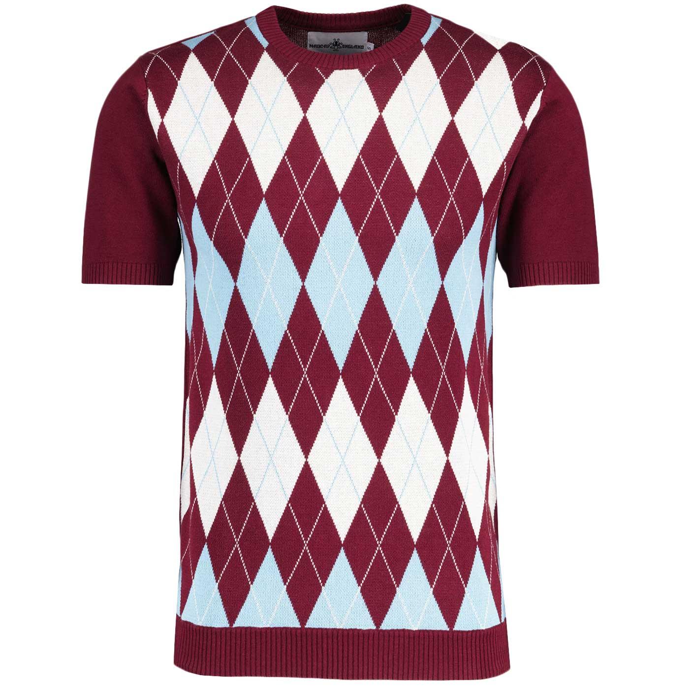 Blane Madcap England Mod Argyle Knitted T-Shirt Z