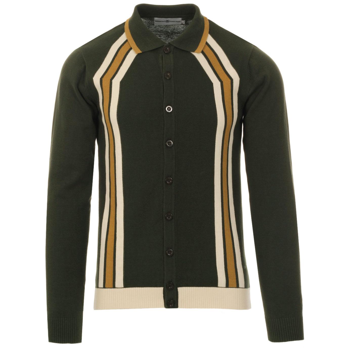 Blast MADCAP ENGLAND Mod Stripe Polo Cardigan (R)