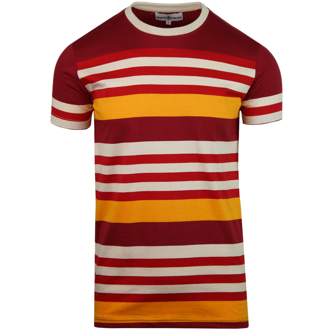 Cosmo MADCAP ENGLAND Retro 70s Stripe T-shirt (R)