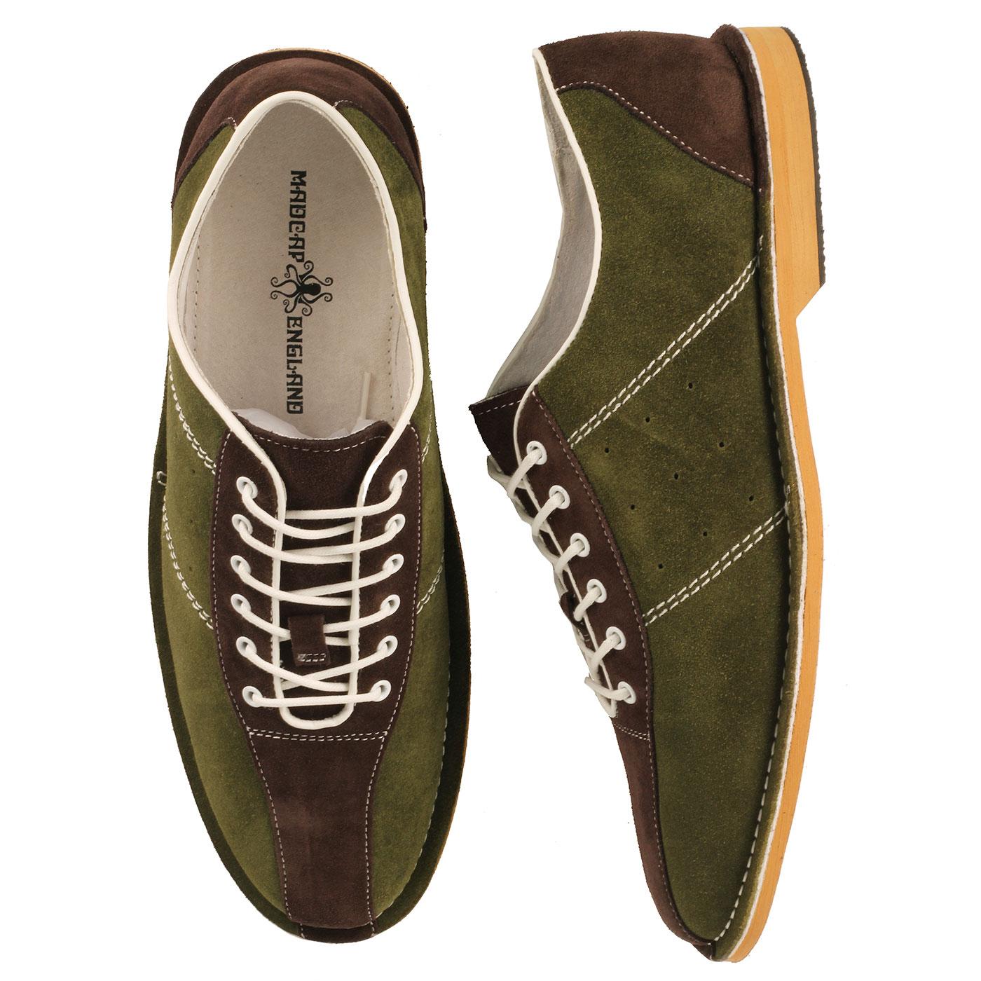 The Dude MADCAP ENGLAND Mod Bowling Shoes in Green