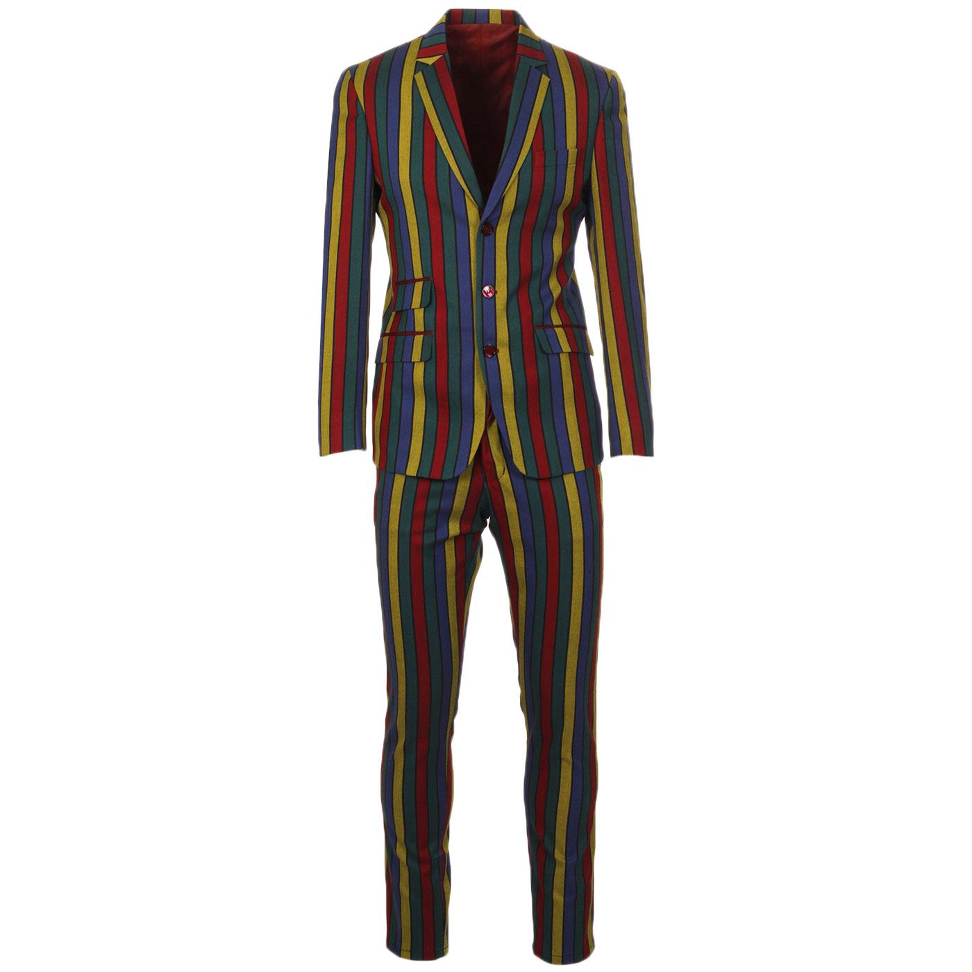 Madcap England Hendrix Stripe 60s Slim Mod Suit