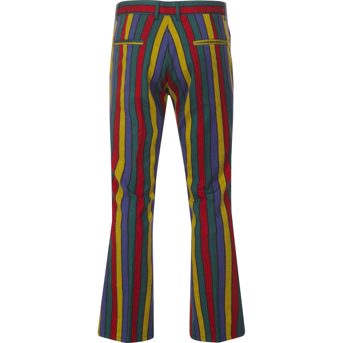 MADCAP ENGLAND Hendrix Stripe Retro 60s Flared Trousers