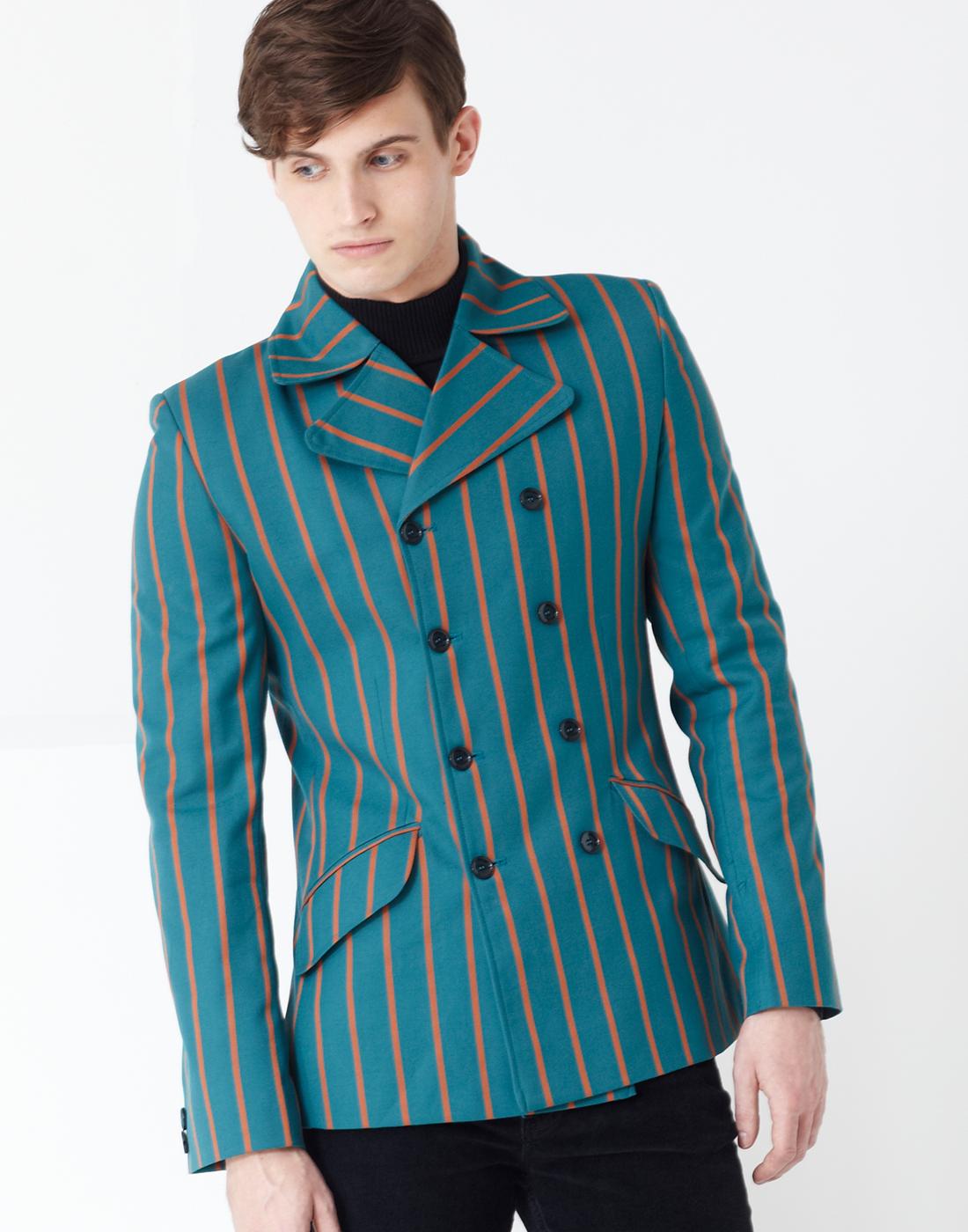 Howl MADCAP ENGLAND Double Breasted Stripe Blazer