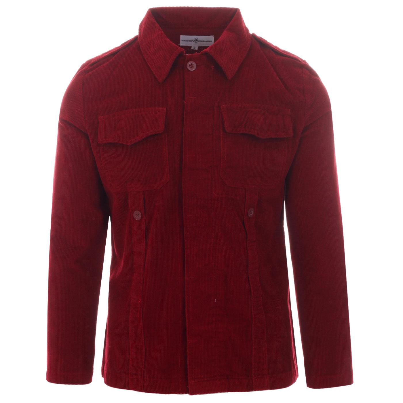 Lennon MADCAP ENGLAND Mod Cord Shirt Jacket (Port)