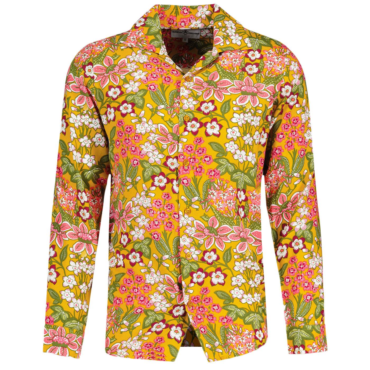 Rock-a-Hula Madcap England LS Rayon Floral Shirt