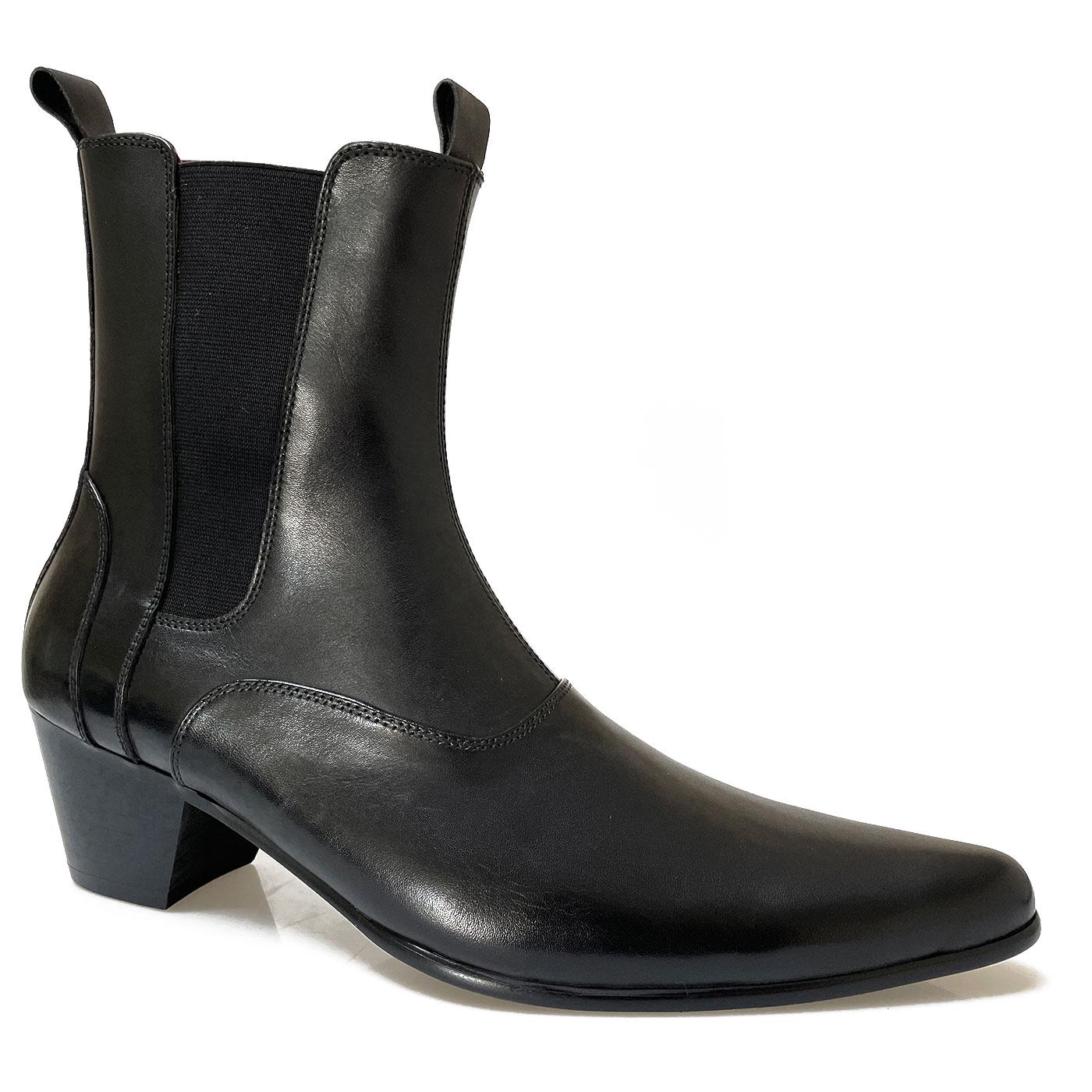Outlaw MADCAP ENGLAND Mod Cuban Chelsea Boots (BL)