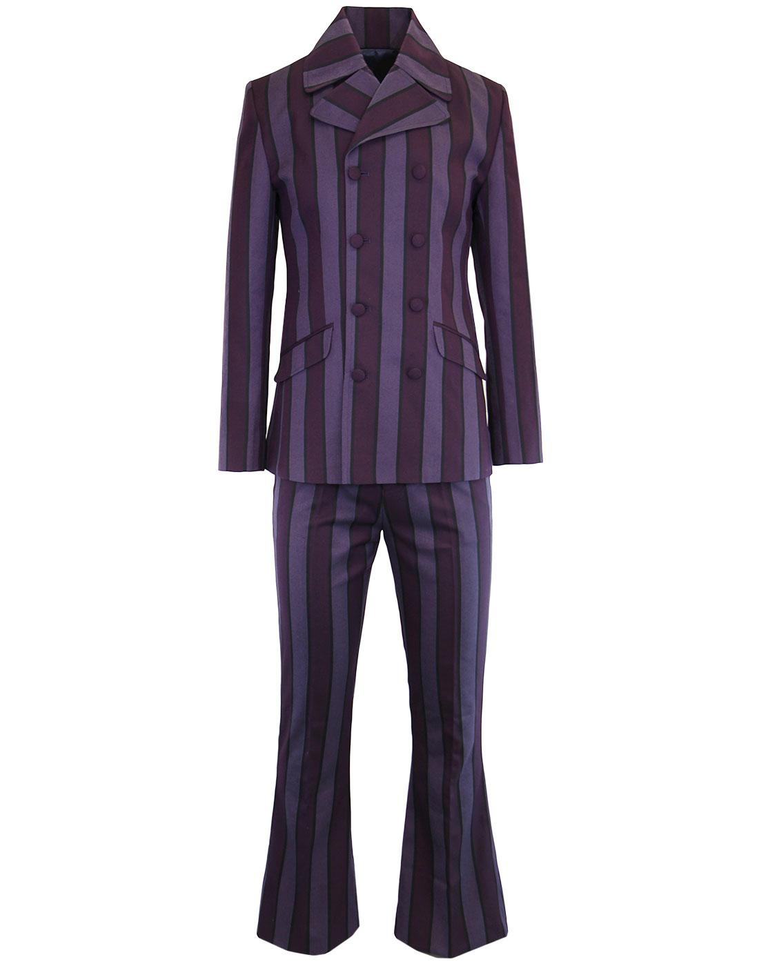 MADCAP ENGLAND Backbeat Mod 60s Flare Suit Purple