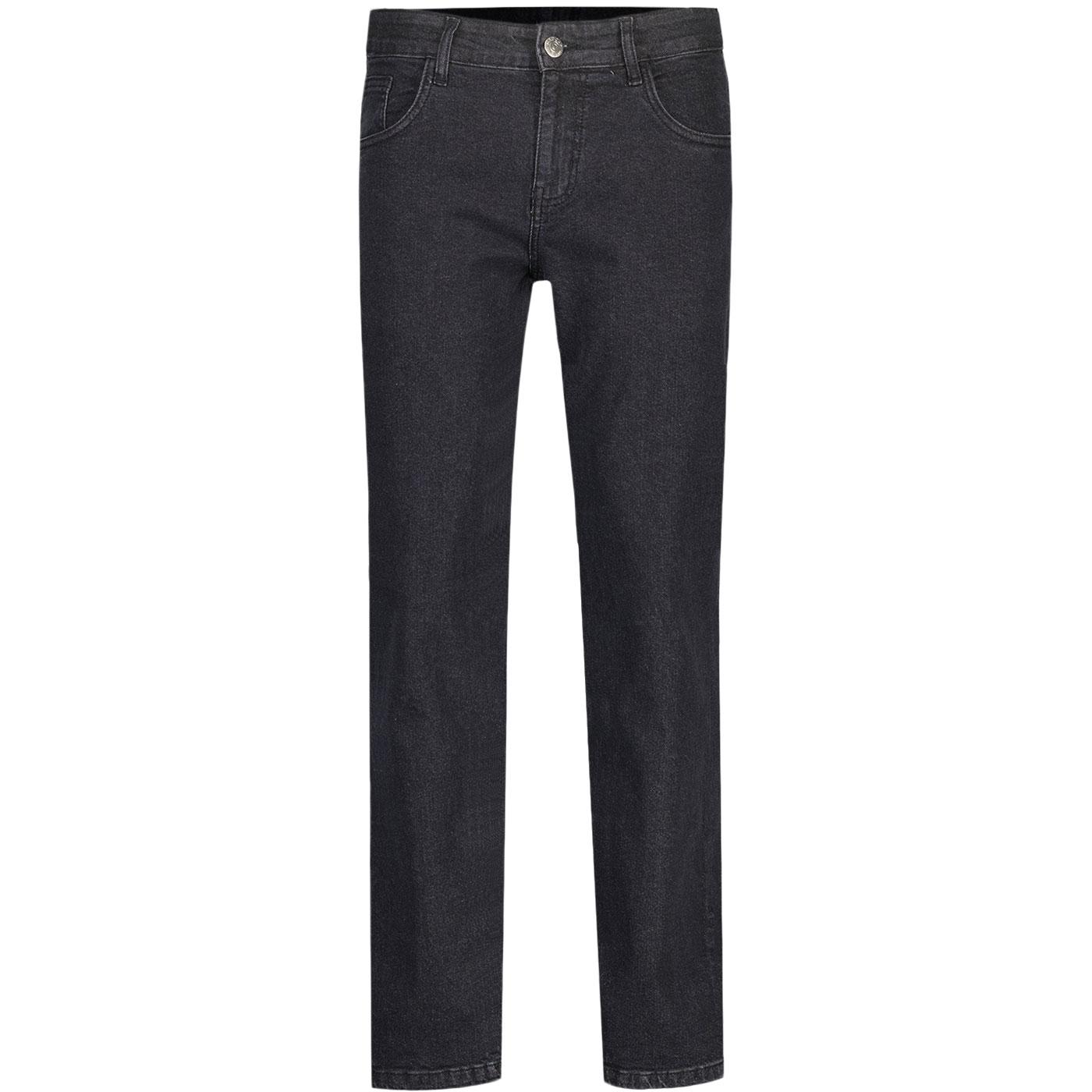 Rebel Madcap England Retro Slim Denim Jeans Black