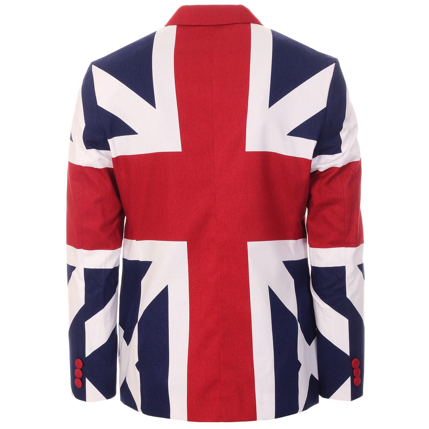 MADCAP ENGLAND Townshend Retro Mod Union Jack Blazer Jacket