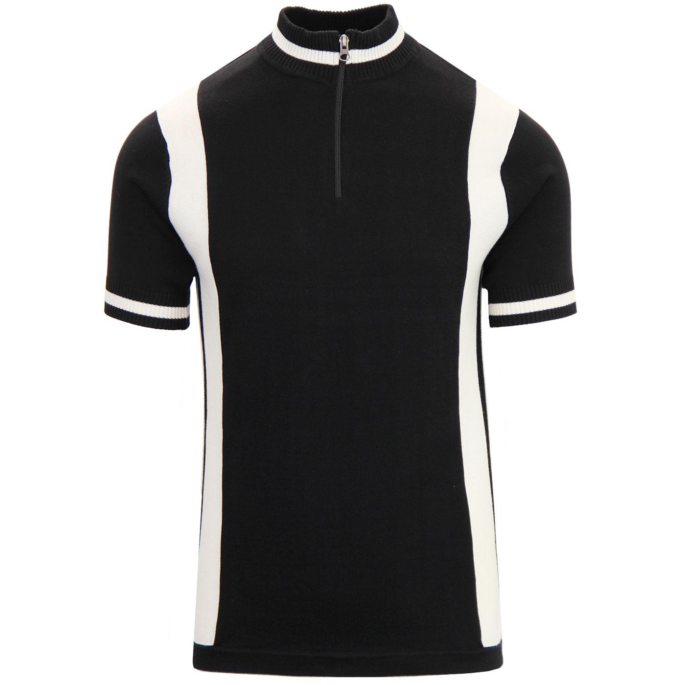 Vitesse MADCAP ENGLAND Retro Mod Cycling Top BLACK