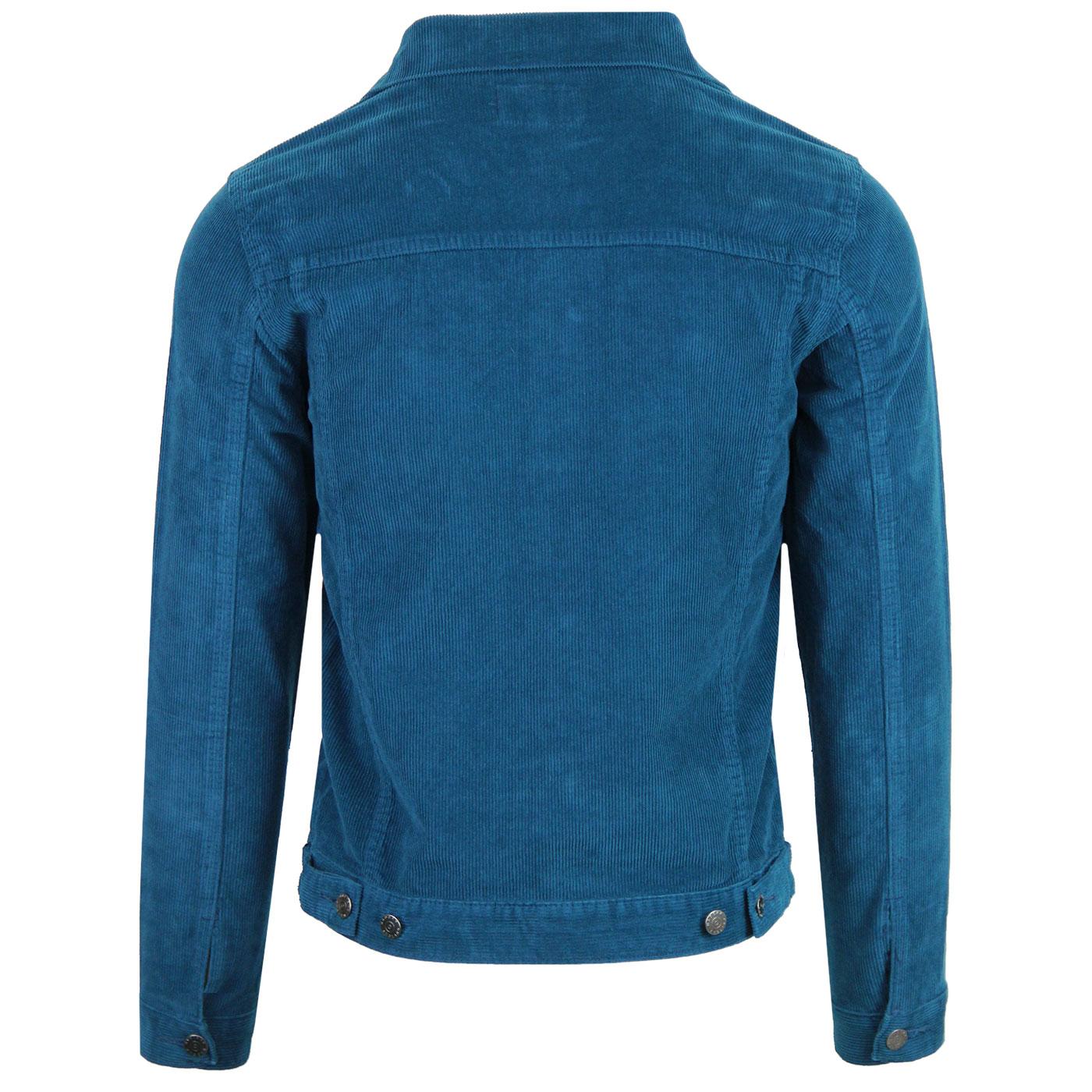 MADCAP ENGLAND Woburn Cord Western Jacket in Ink Blue