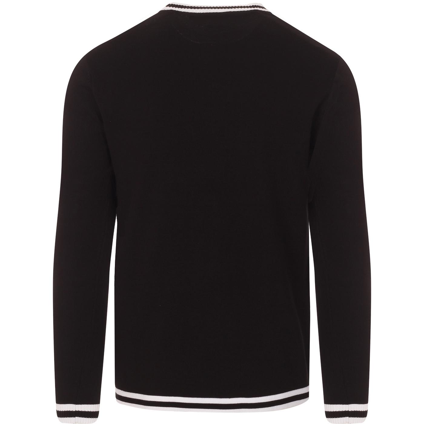 LS Moon MADCAP ENGLAND Mod Tipped Jumper in Black