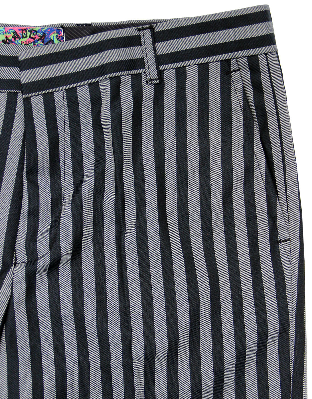 MADCAP ENGLAND Midnight Lamp Retro Striped Bellbottom Flares N/G