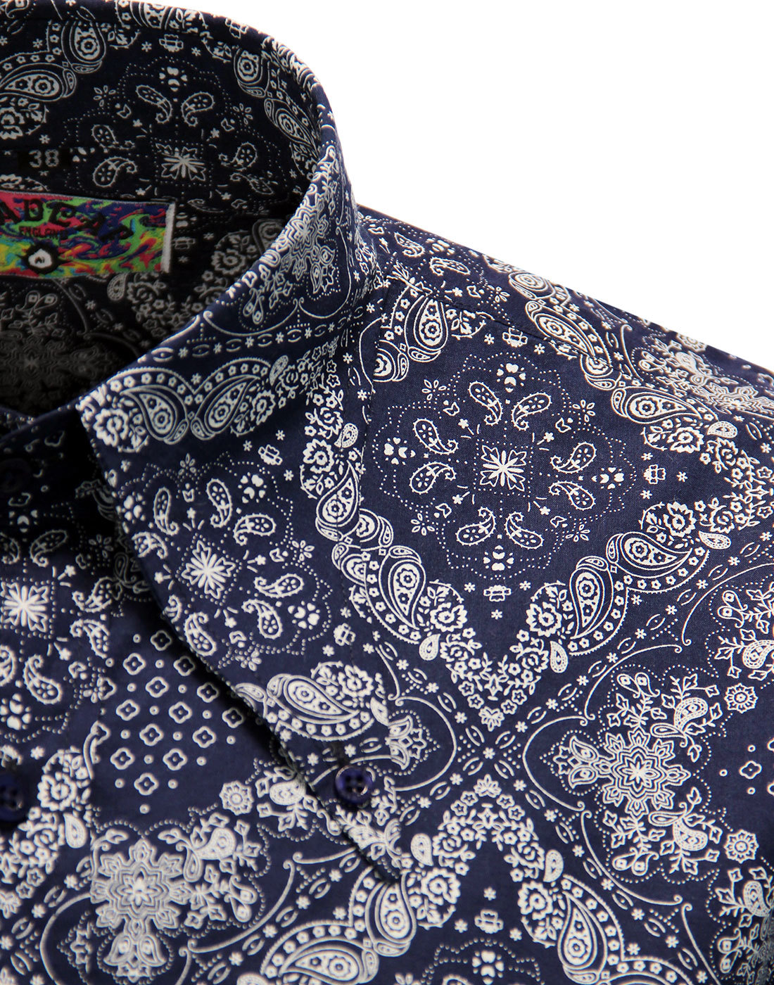 MADCAP ENGLAND Capo Retro Mod Bandana Paisley Spear Collar Shirt