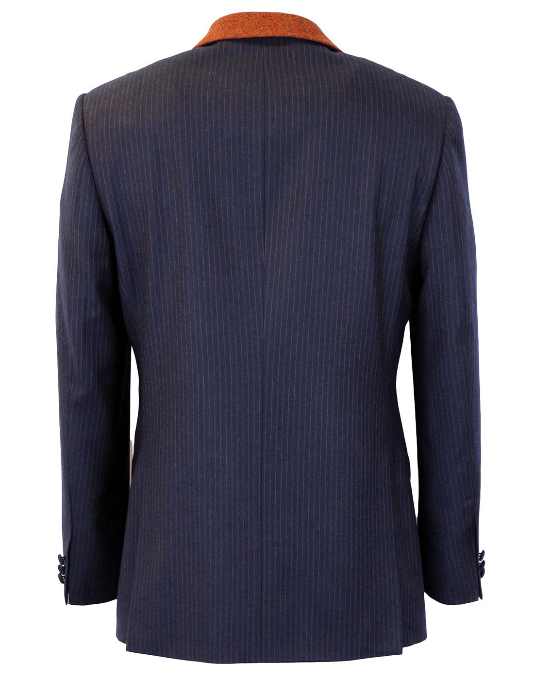 MADCAP ENGLAND Mod Flannel Stripe 4 Button Suit
