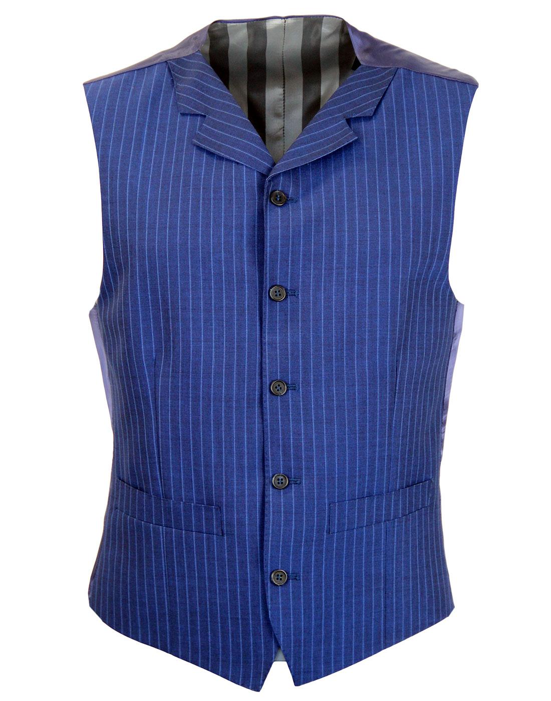 MADCAP ENGLAND Mod Pinstripe High Fasten Waistcoat