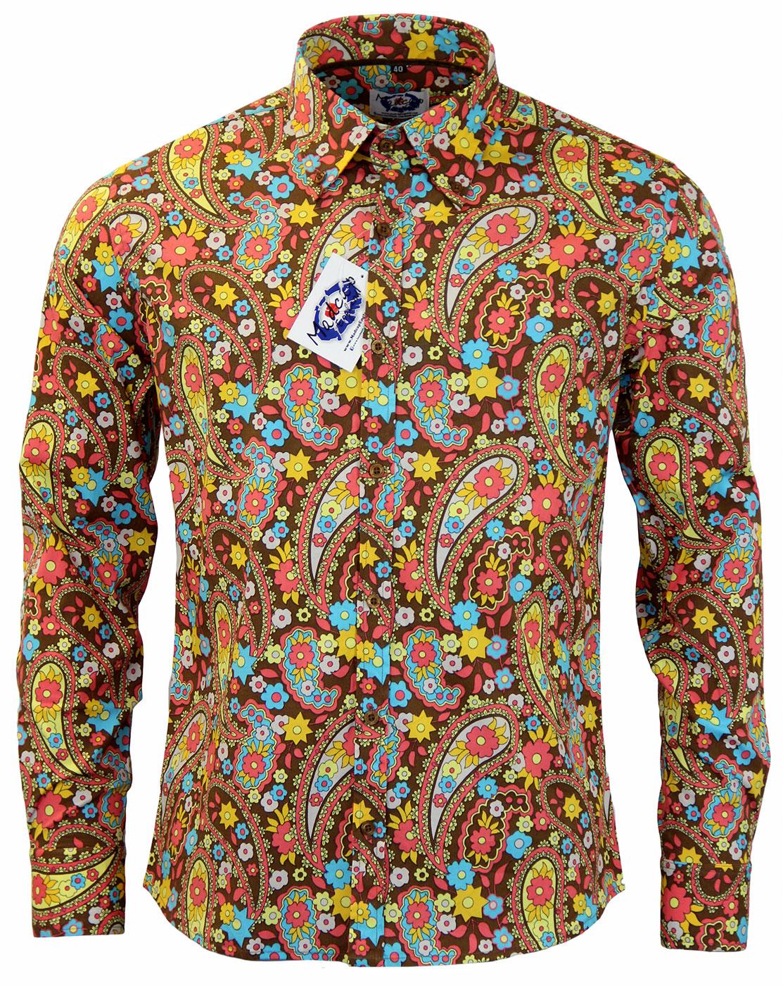 Trip Paisley MADCAP ENGLAND 60s Mod Floral Shirt