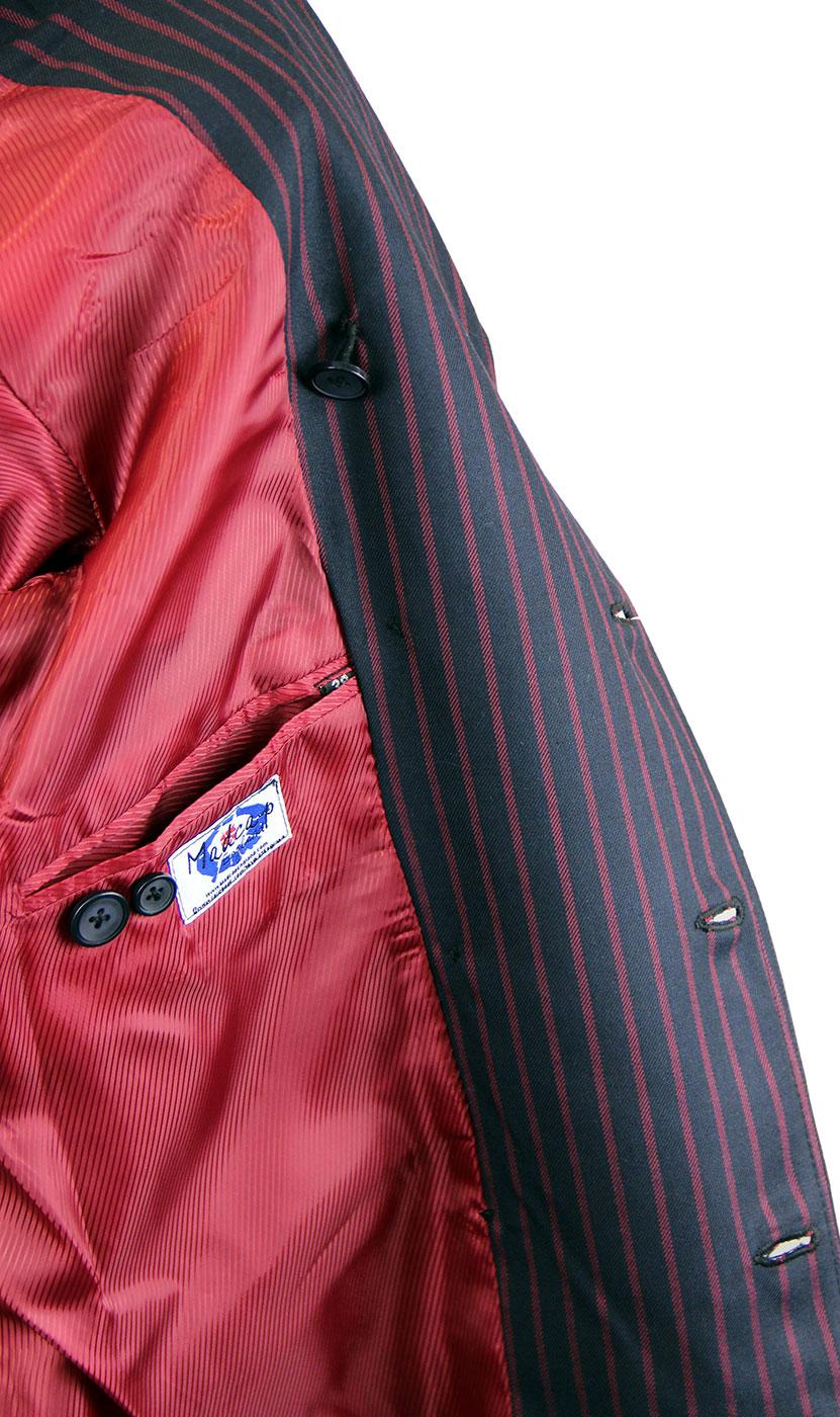 MADCAP ENGLAND Howl Retro Mod Double Breasted Boating Blazer Navy