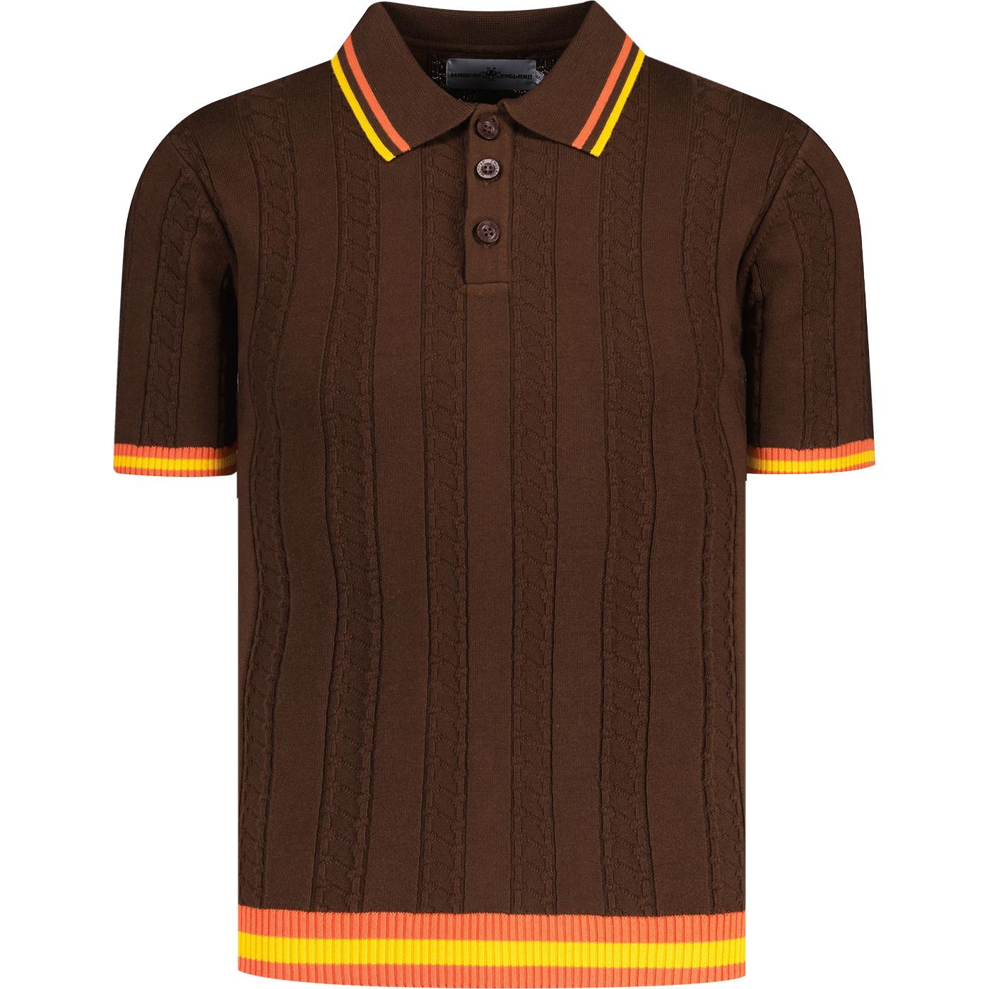 Ravello Madcap England Retro Cable Knit Polo PS