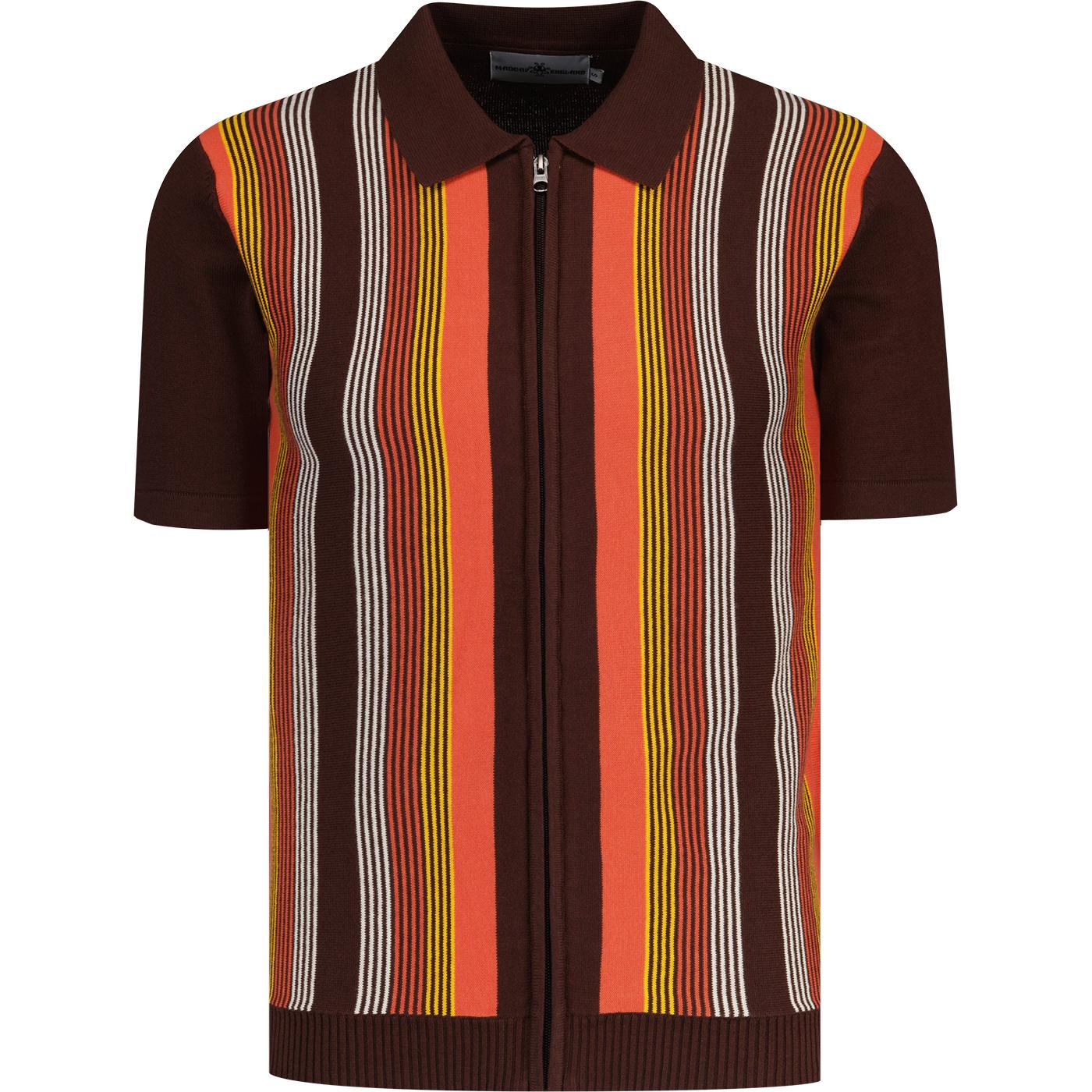 Capitol Madcap England Mod Stripe Zip Polo (PS)